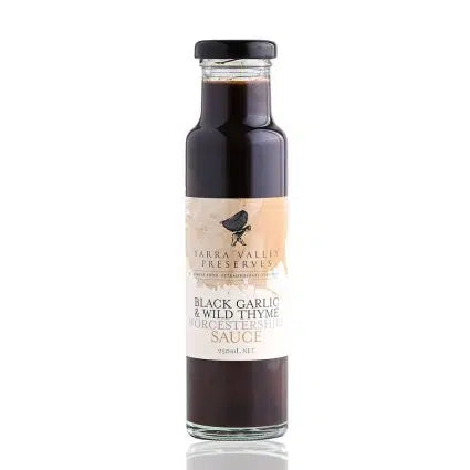 Black Garlic & Wild Thyme Worcestershire Sauce | Each | Yarra Valley Preserves | YG-113336-WH-101239