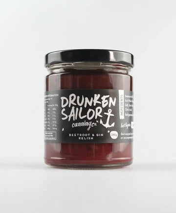 Beetroot & Gin Relish | Each | Drunken Sailor Canning Co. | YG-113317-WH-101241