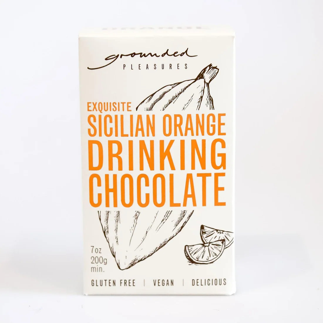 Sicilian Orange Drinking Chocolate | Each | Grounded Pleasures | YG-113309-WH-101242