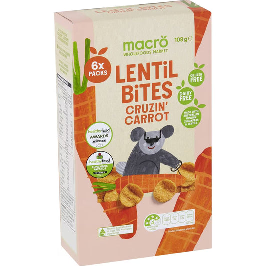 Lentil Bites Carrot | 6 Pack | Macro | YG-010519-WW-048050