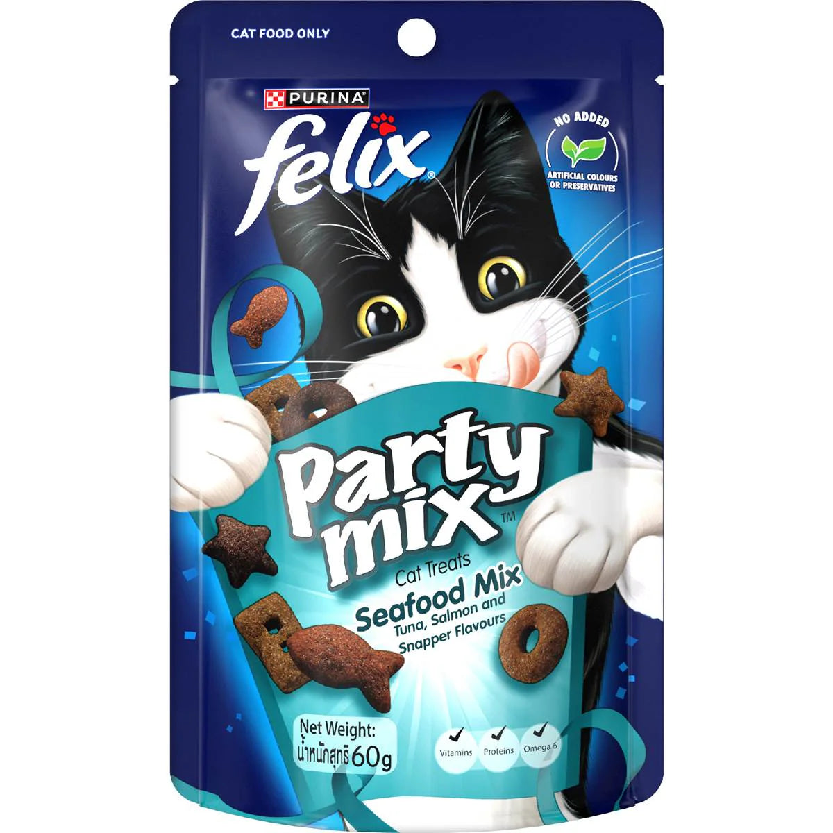 Party Mix Cat Treats Seafood | 60g | Felix | YG-112968-MC-978782