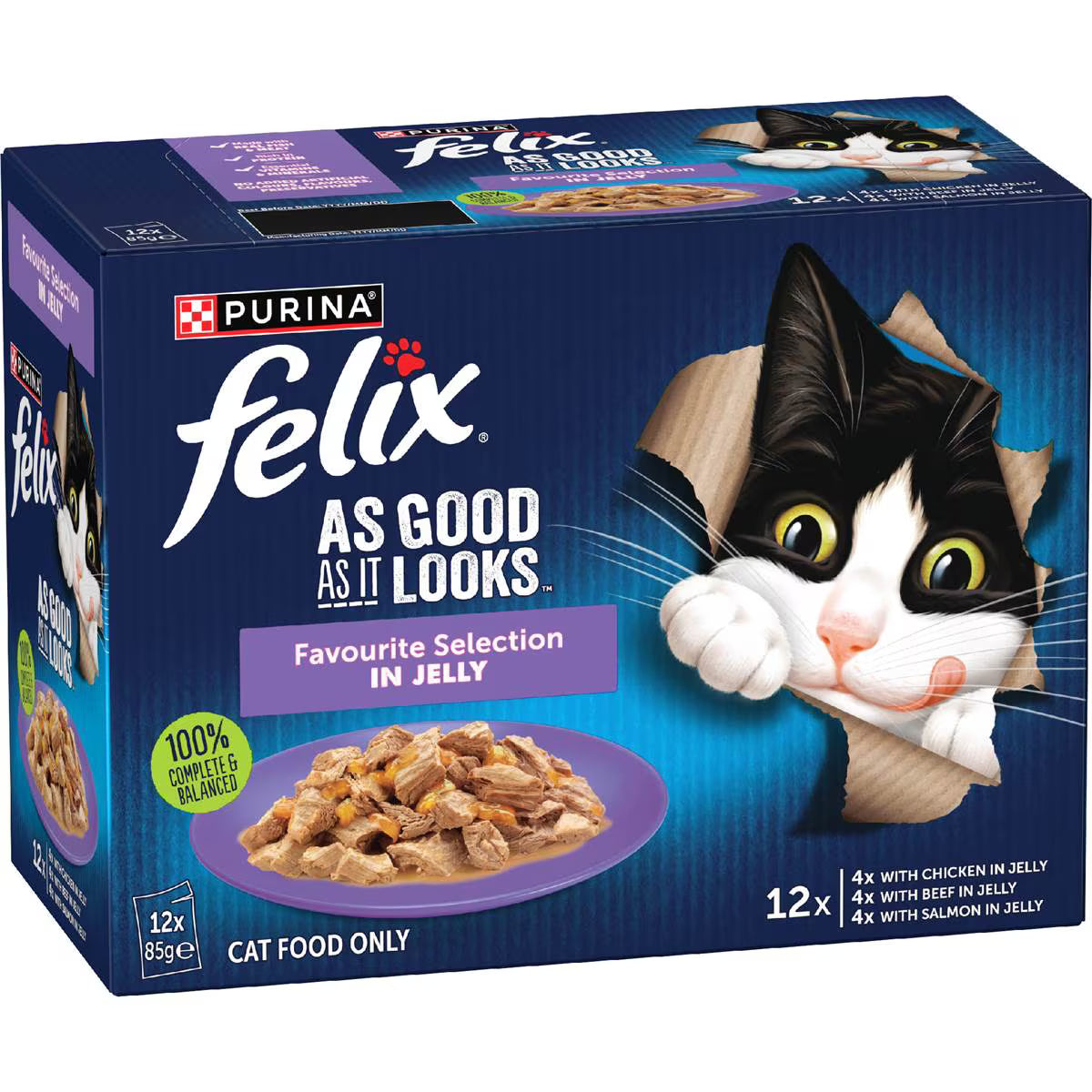 As Good As It Looks Favourite Selection Wet Cat Food | 85g x 12 Pack | Felix | YG-112155-MC-978786