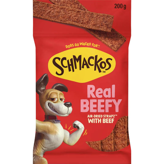 Strapz Dog Treats With Beef | 200g | Schmackos | YG-112138-MC-150408