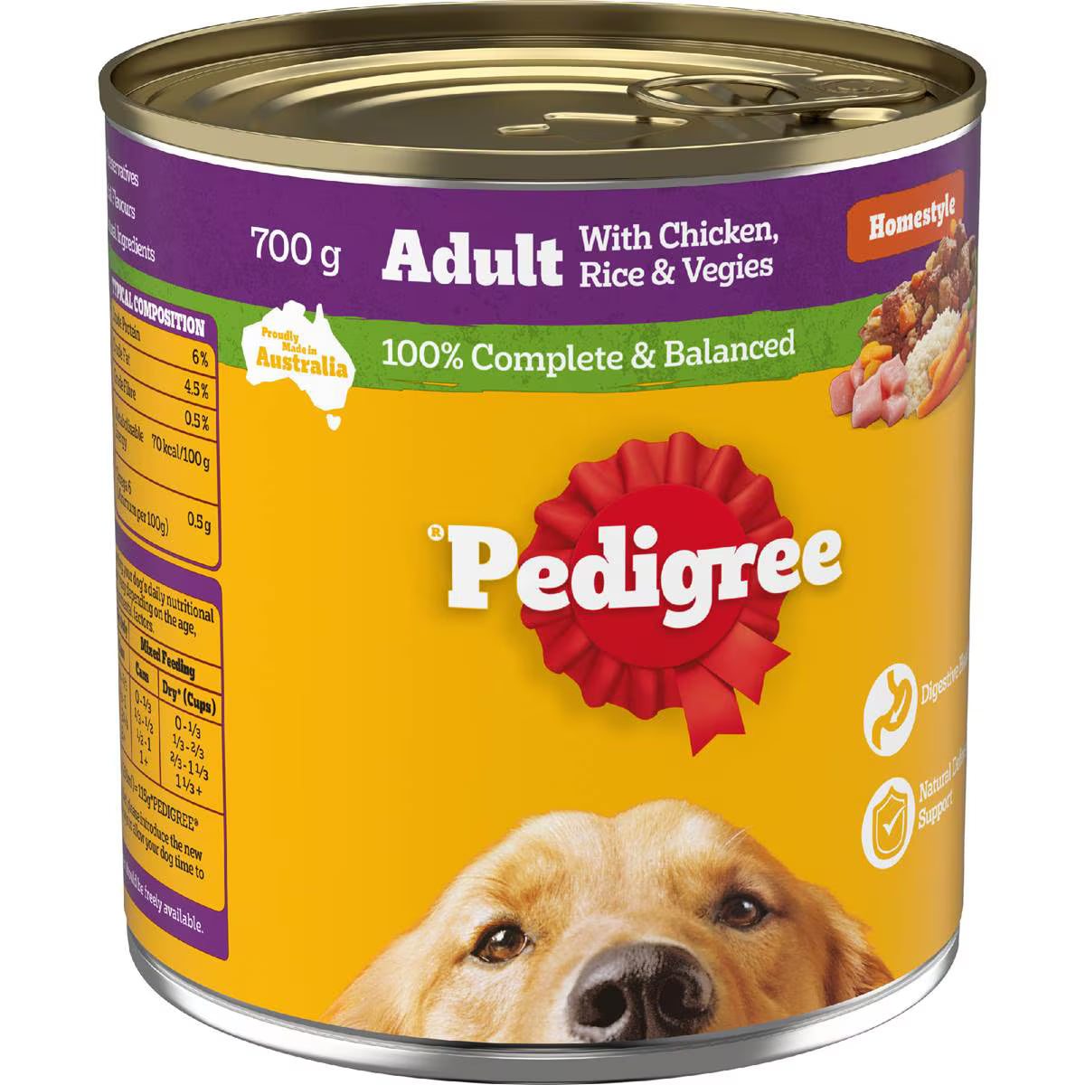 Homestyle With Chicken Rice & Veggies Wet Dog Food Can | 700g | Pedigree | YG-112147-MC-978767