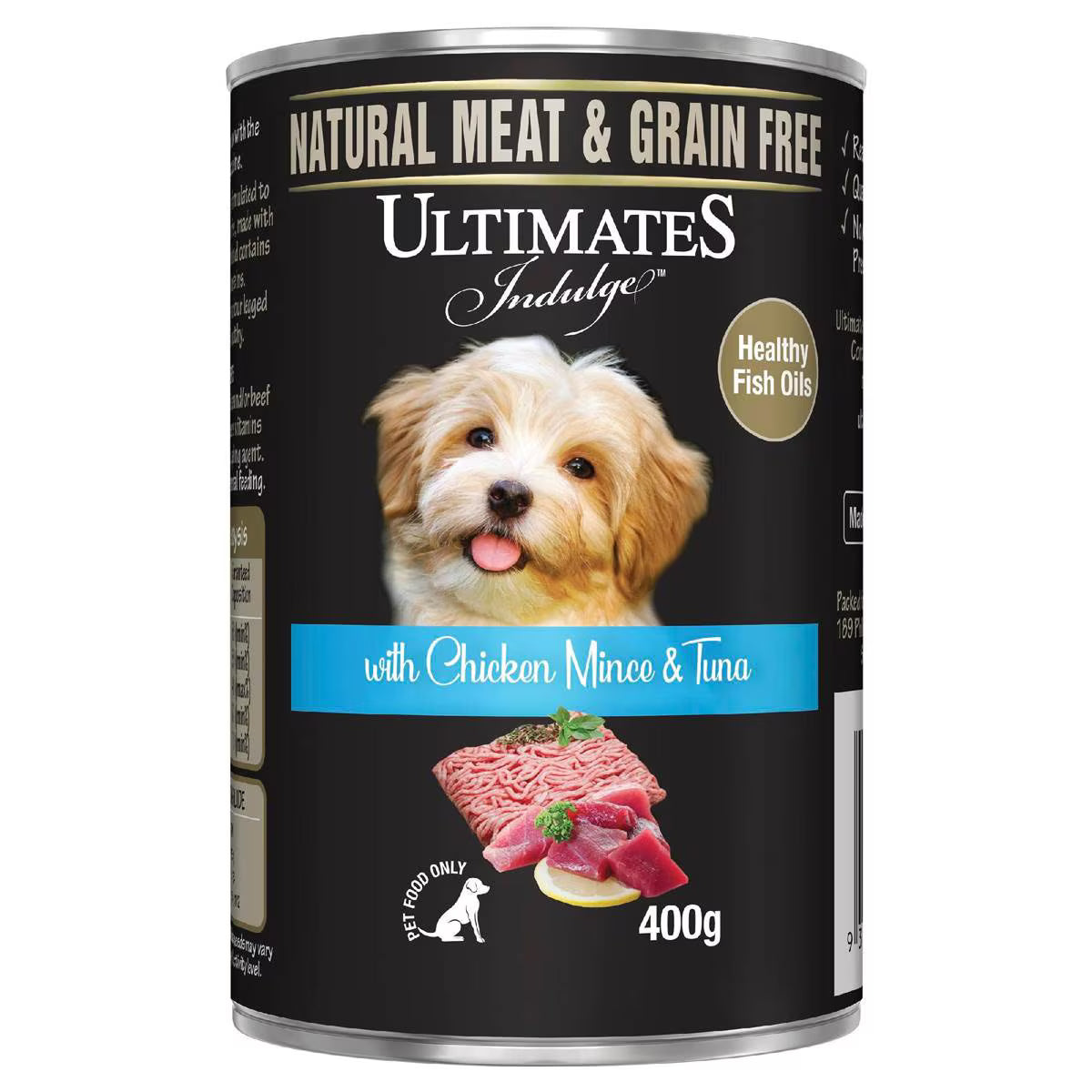 Wet Dog Food Chicken Mince & Tuna | 400g | Ultimates Indulge | YG-112144-MC-978758