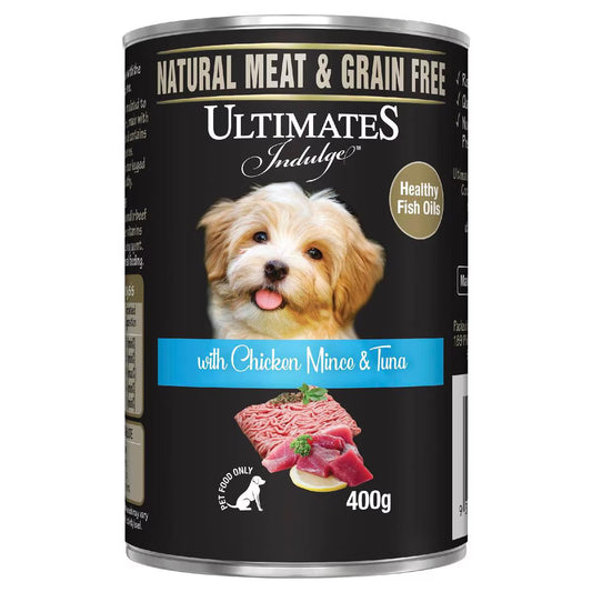 Wet Dog Food Chicken Mince & Tuna | 400g | Ultimates Indulge | YG-112144-MC-978758