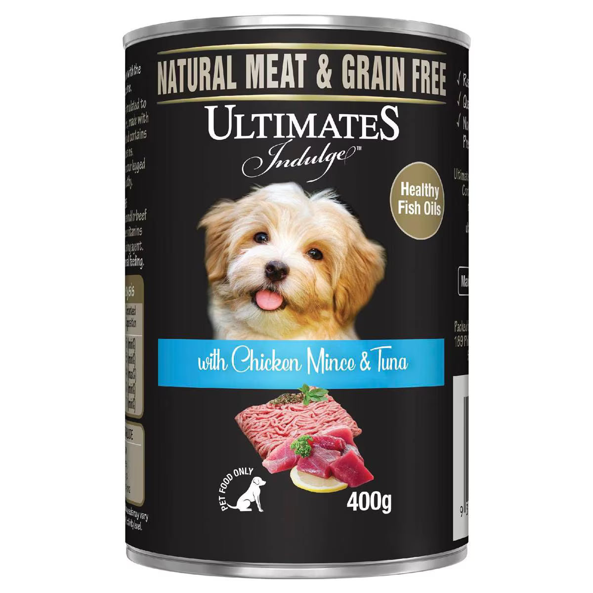Wet Dog Food Chicken Mince & Tuna | 400g | Ultimates Indulge | YG-112144-MC-978758