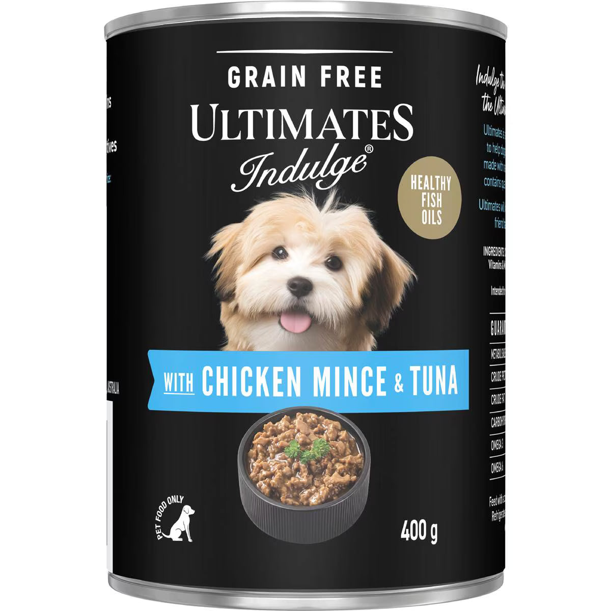 Wet Dog Food Chicken Mince & Tuna | 400g | Ultimates Indulge | YG-112144-MC-150390