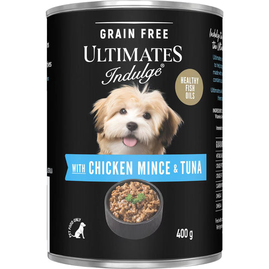 Wet Dog Food Chicken Mince & Tuna | 400g | Ultimates Indulge | YG-112144-MC-150390