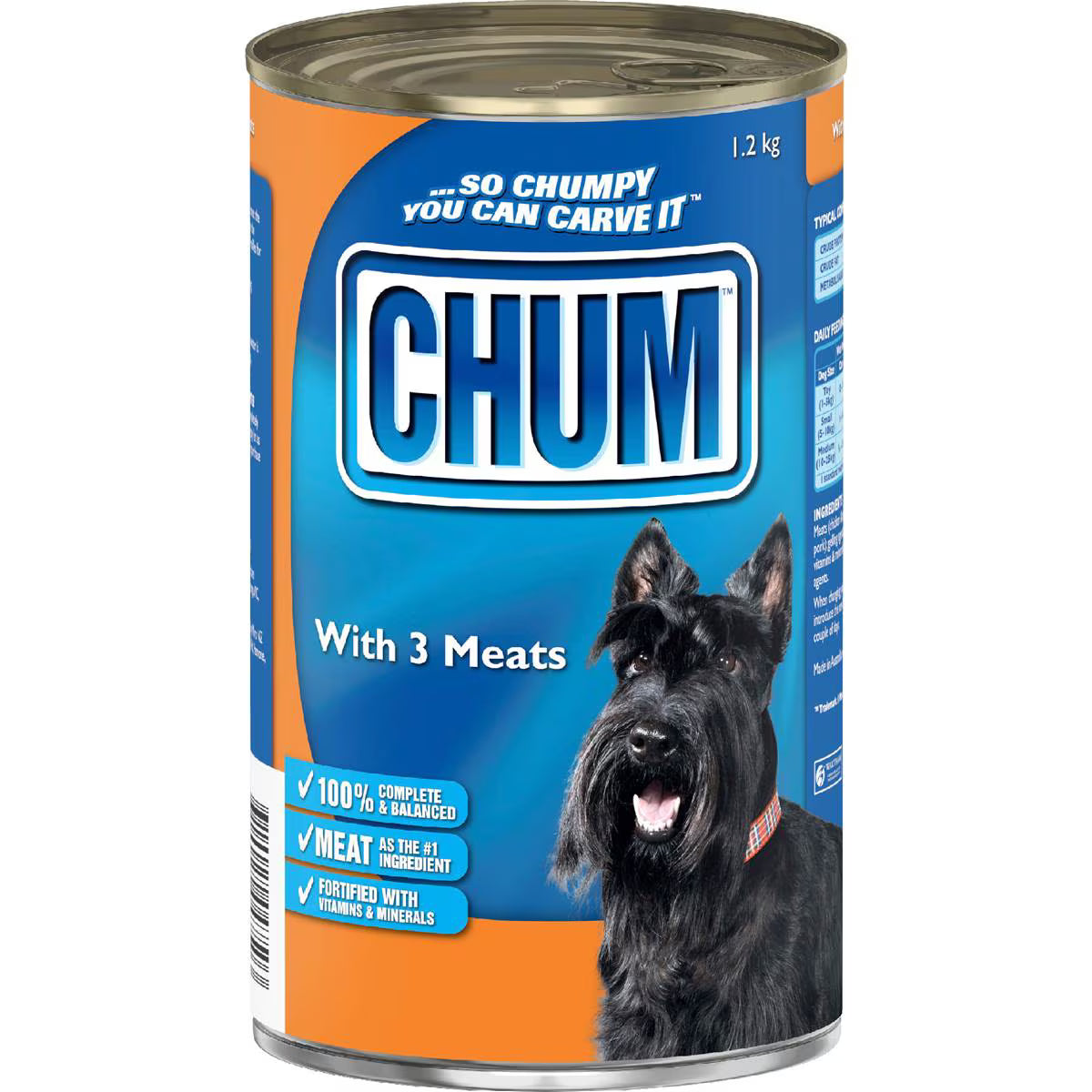 Adult 3 Meats Adult Wet Dog Food | 1.2kg | Chum | YG-112152-MC-978775