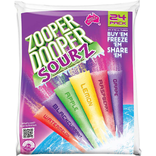 Ice Blocks Sourz | 70ml x 24 Pack | Zooper Dooper | YG-111522-MC-975655