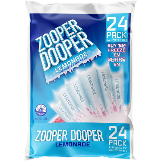 Ice Blocks Lemonade | 70ml x 24 Pack | Zooper Dooper | YG-111521-MC-975653