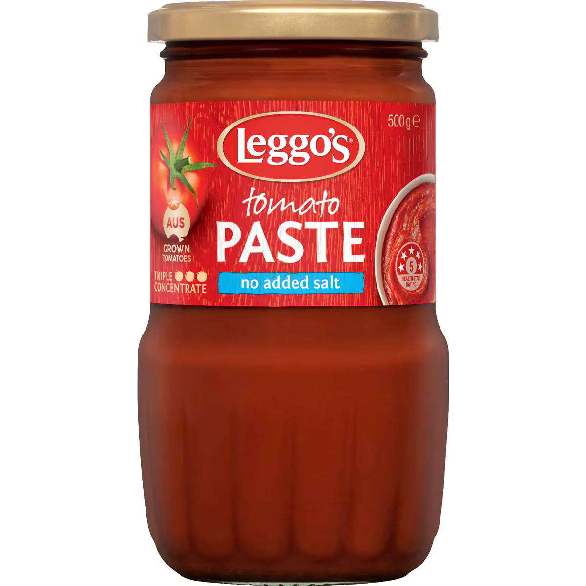 Australian Grown Tomato Paste No Added Salt | 500g | Leggo's | YG-113010-MC-150109