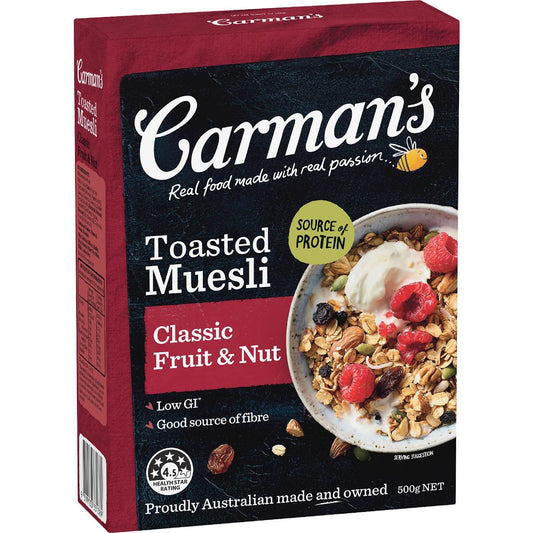 Muesli Toasted Classic Fruit & Nut | 500g | Carman's | YG-111854-MC-151393