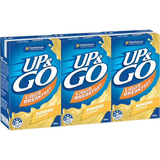 Liquid Breakfast Banana | 250ml x 3 Pack | Up&Go | YG-112721-MC-977736