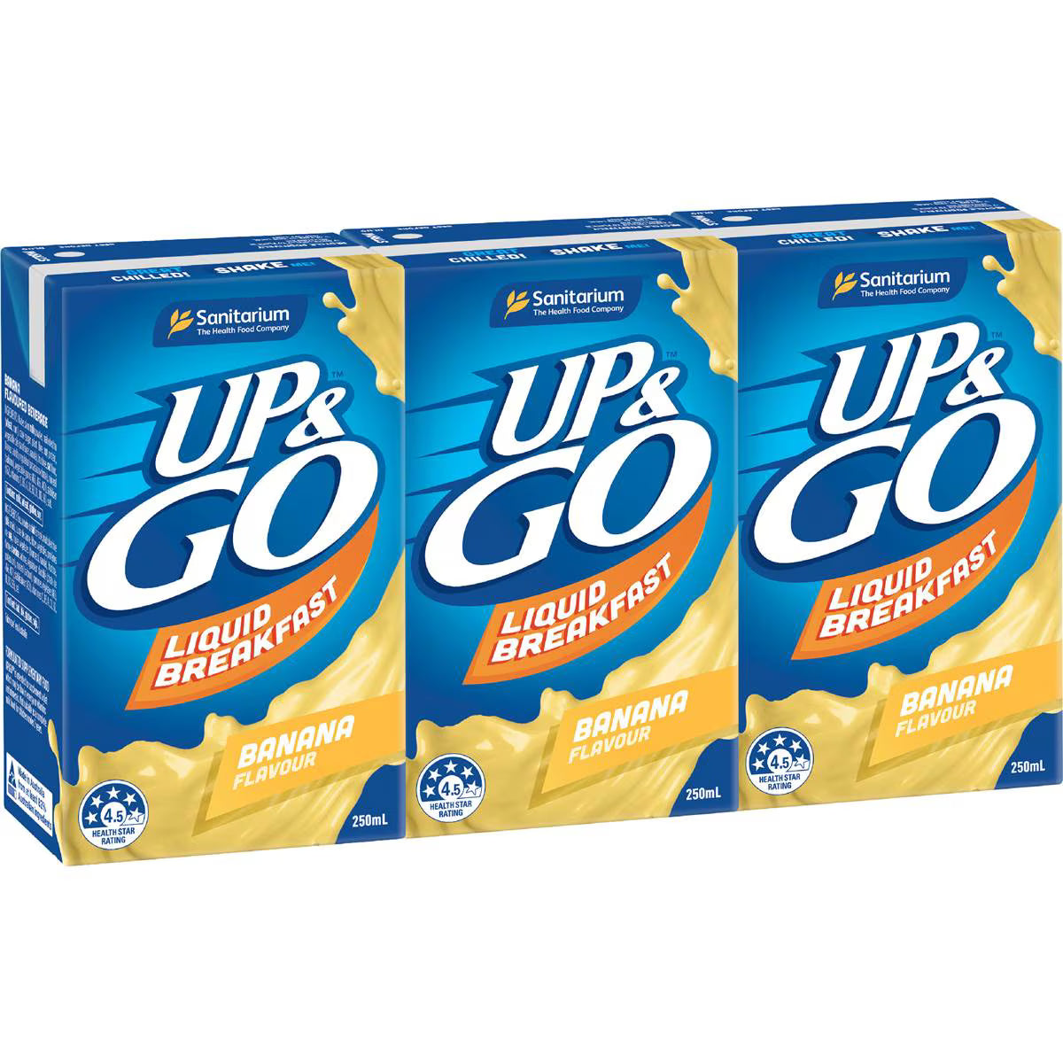 Liquid Breakfast Banana | 250ml x 3 Pack | Up&Go | YG-112721-MC-977736
