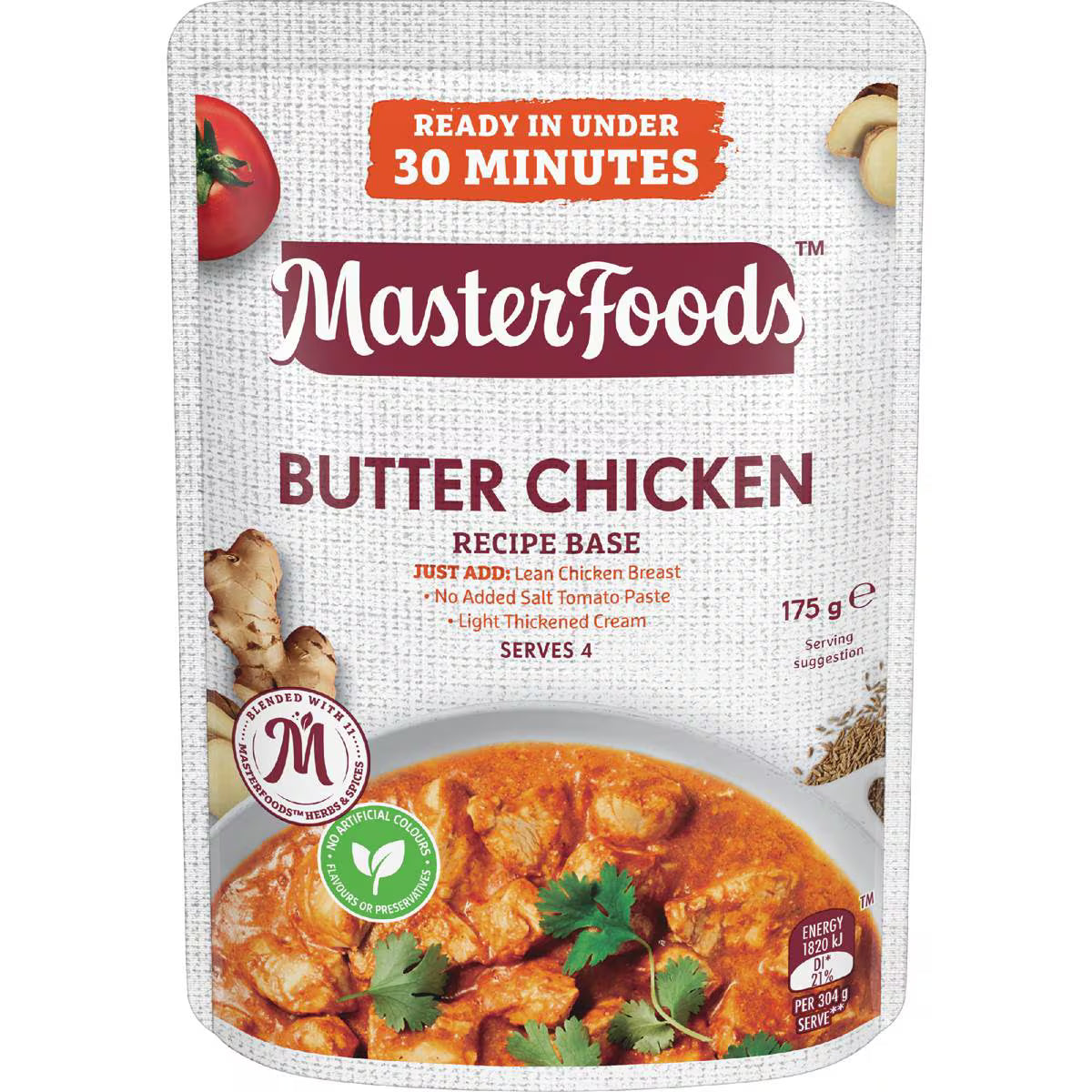Butter Chicken Recipe Base | 175g | Masterfoods | YG-010059-WW-056372