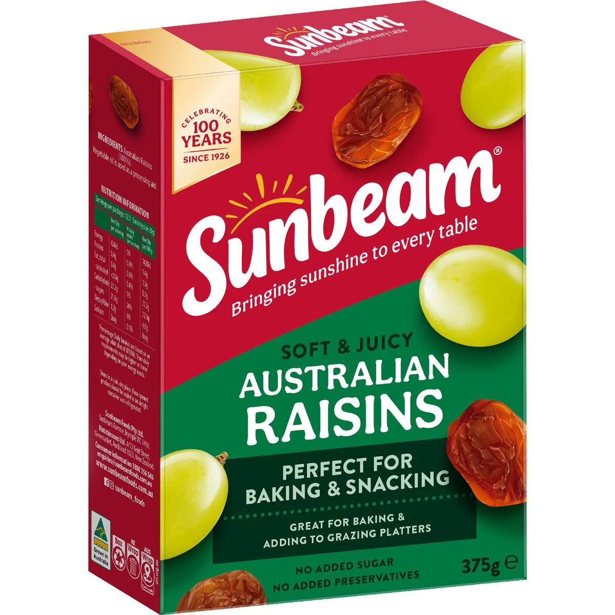 Australian Raisins | 375g | Sunbeam | YG-008203-WW-056545