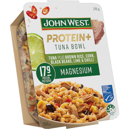 Protein Tuna Bowl Brown Rice Corn Black Beans Lime Chilli | 170g | John West | YG-112912-MC-978495
