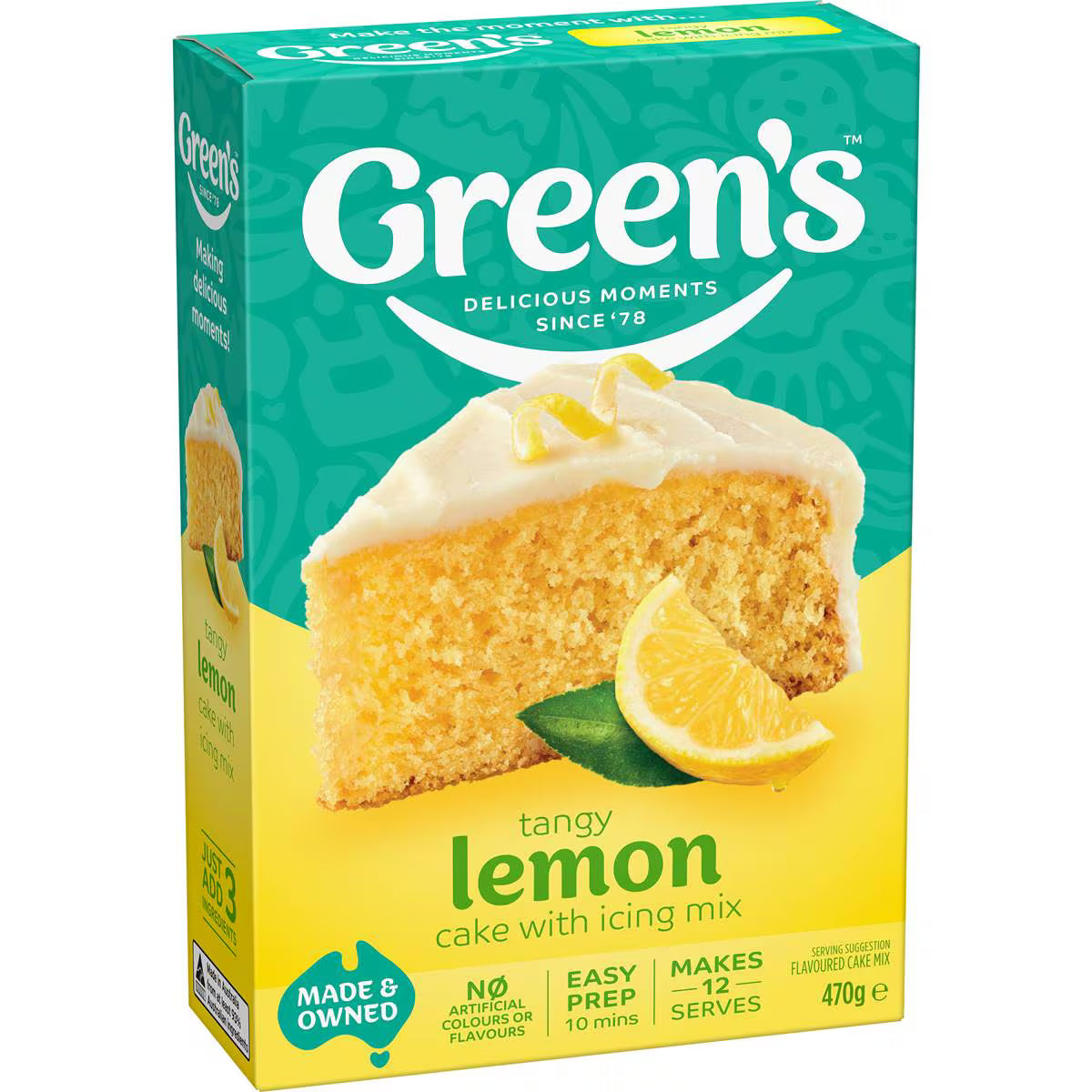 Traditional Cake Mix Lemon | 470g | Green's | YG-112889-MC-978349