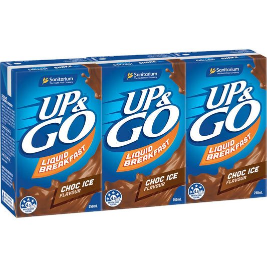 Liquid Breakfast Choc Ice | 250ml x 3 Pack | Up&Go | YG-111847-MC-977734