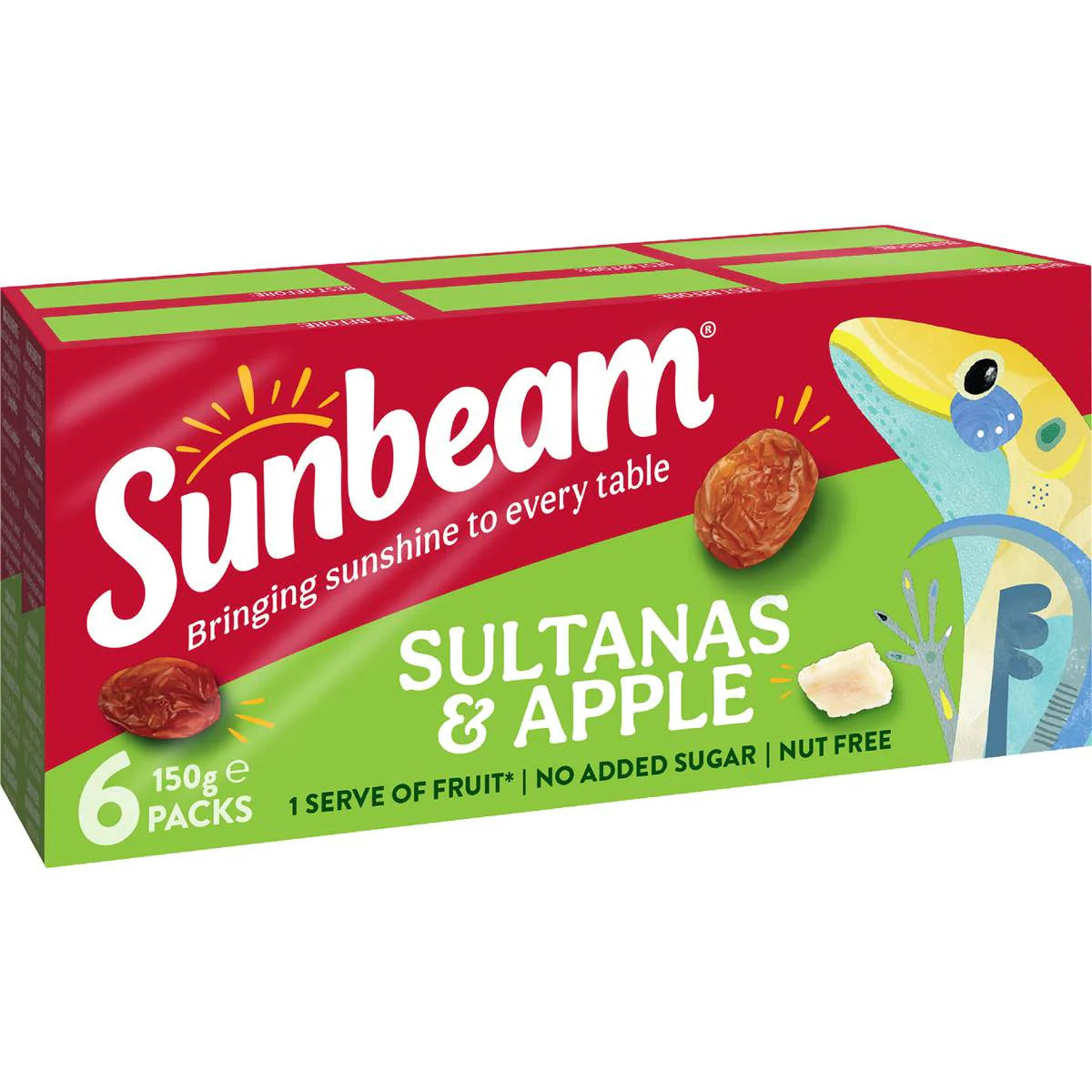 Sultanas & Apple | 150g 6 Pack | Sunbeam | YG-008117-WW-056686