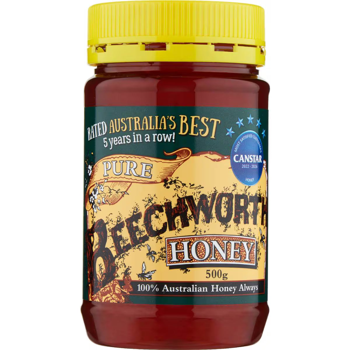 100 Pure Australian Honey Jar | 500g | Beechworth | YG-009688-WW-056725