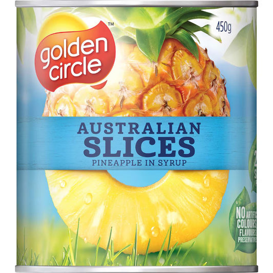 Australian Canned Fruit Tinned Pineapple Slices In Syrup | 450g | Golden Circle | YG-112872-MC-978310