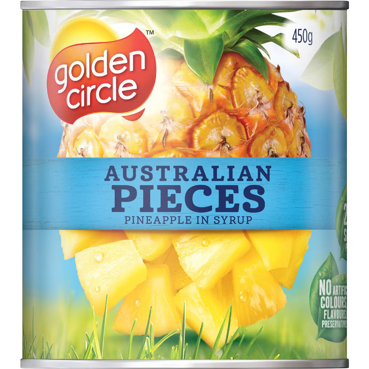 Australian Canned Fruit Tinned Pineapple Pieces In Syrup | 450g | Golden Circle | YG-112873-MC-978312