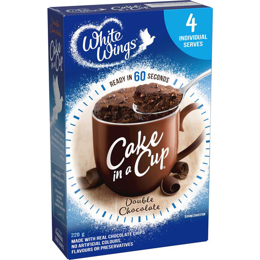 Cake In A Cup Double Chocolate | 220g | White Wings | YG-008625-WW-057077