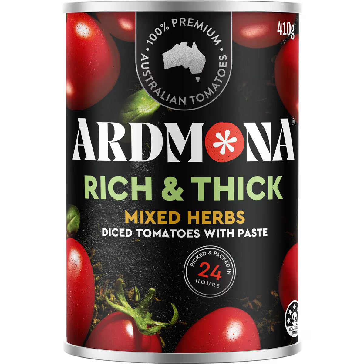 Rich & Thick Diced Tomatos With Paste Mixed Herbs | 410g | Ardmona | YG-009517-WW-057089