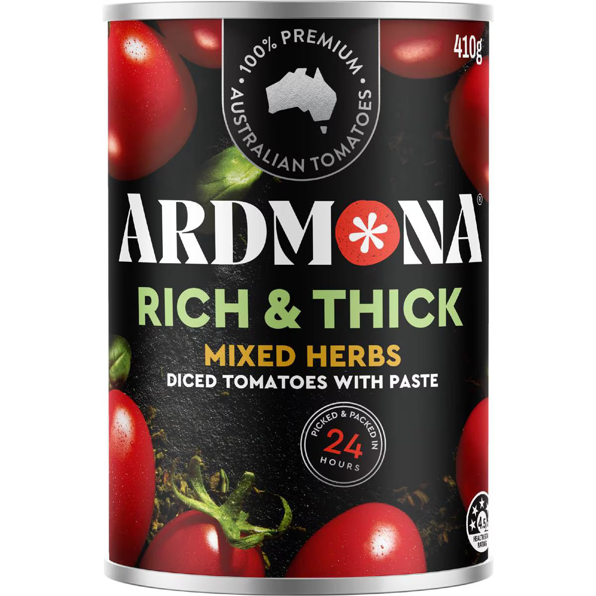 Rich & Thick Diced Tomatos With Paste Mixed Herbs | 410g | Ardmona | YG-009517-WW-057089