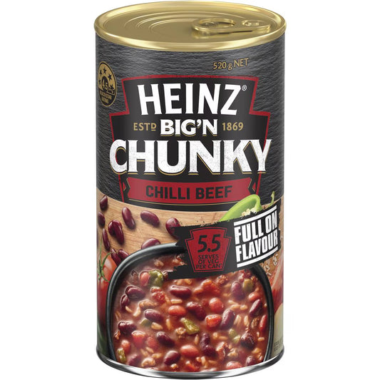 Big N Chunky Mexican Chilli Beef Soup Ready Meals | 520g | Heinz | YG-112106-MC-978603