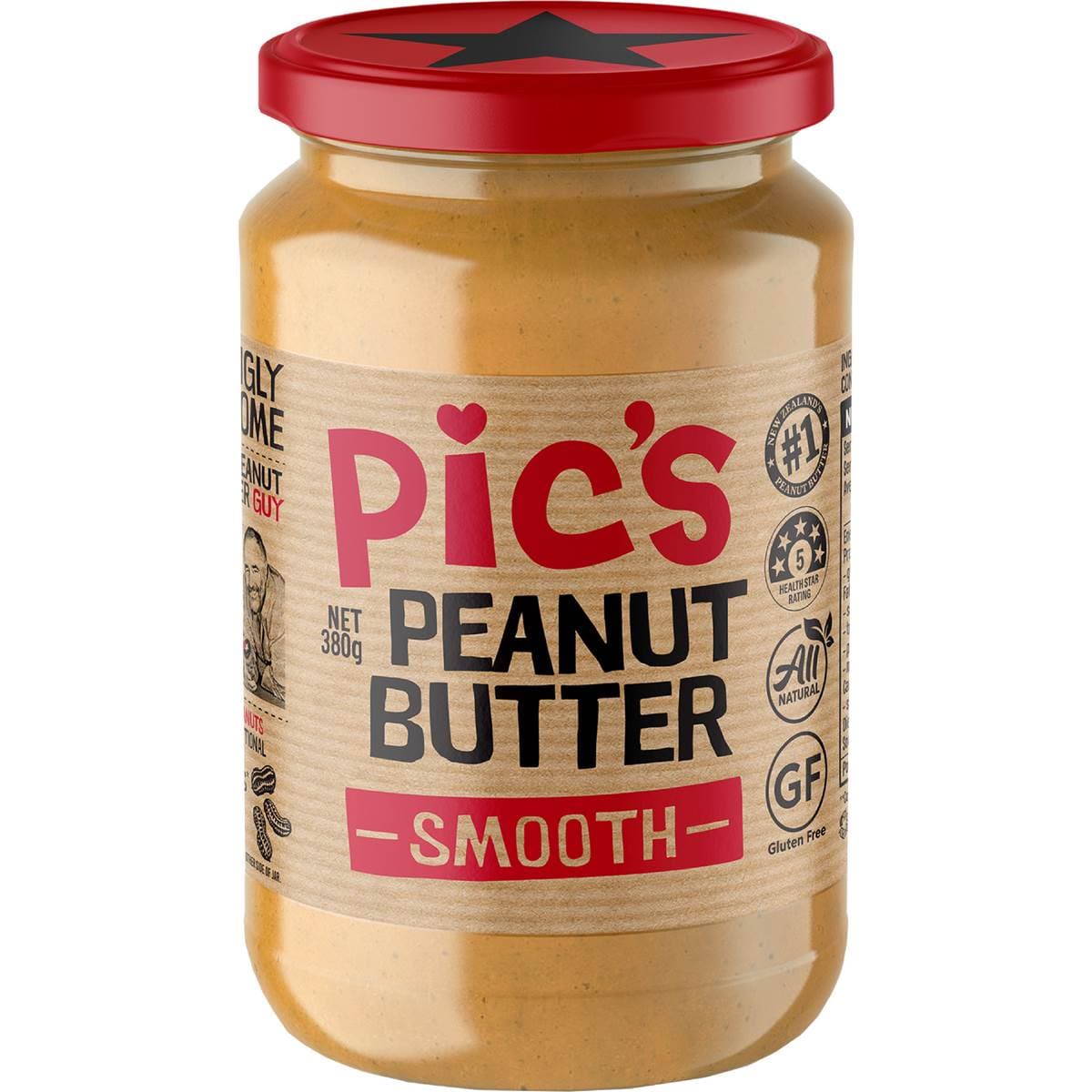 Peanut Butter Smooth | 380g | Pic's | YG-011769-WW-057164
