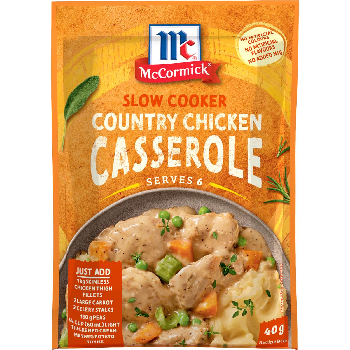 Slow Cooker Country Chicken Casserole Recipe Base | 40g | Mccormick | YG-011673-WW-057180