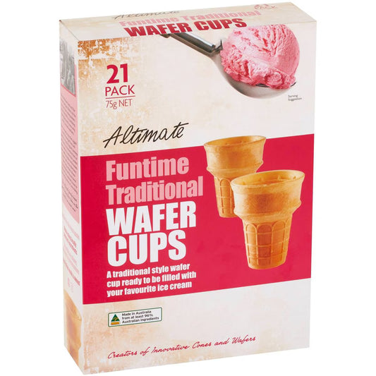 Funtime Traditional Wafer Cups | 21 Pack | Altimate | YG-008206-WW-057328