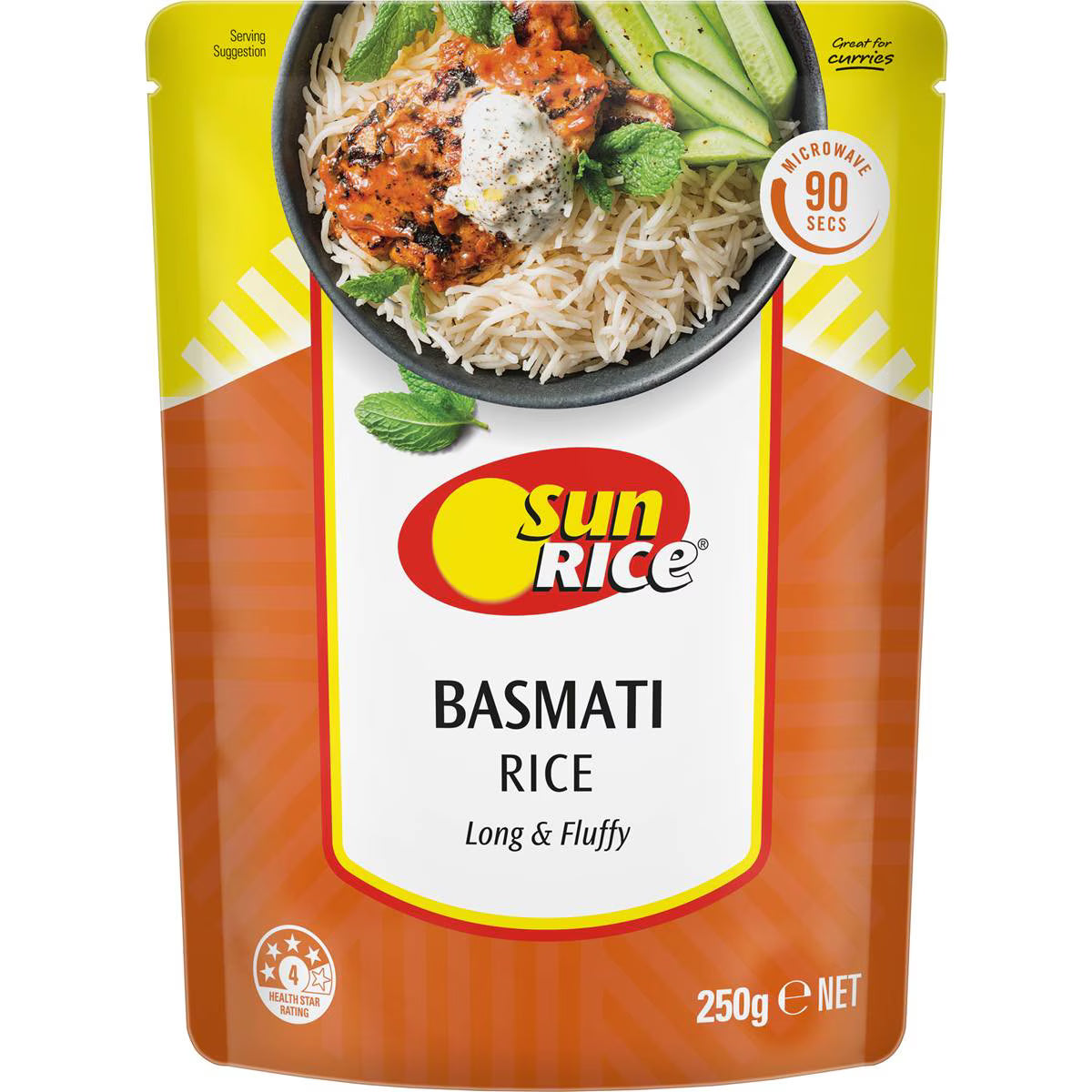 Microwave Basmati Rice Indian Basmati Rice | 250g | Sunrice | YG-112952-MC-978678