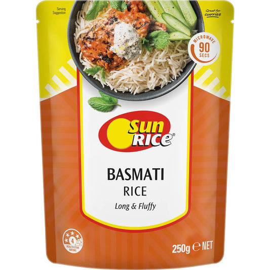 Microwave Basmati Rice Indian Basmati Rice | 250g | Sunrice | YG-112952-MC-978678