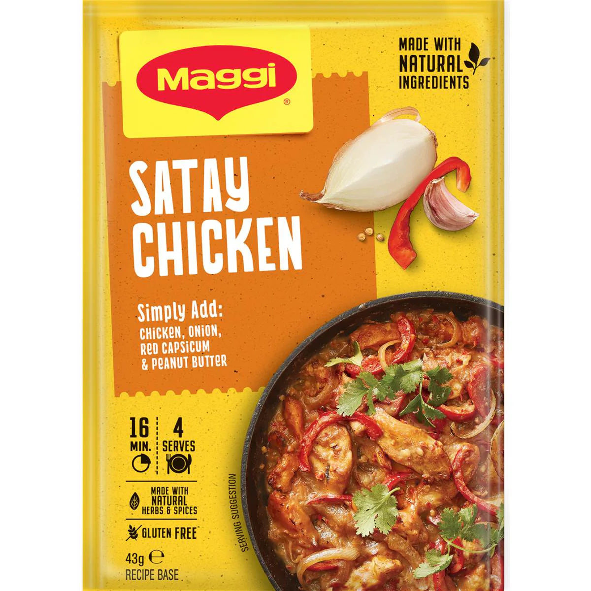 Dry Recipe Bases Satay Chicken | 43g | Maggi | YG-010063-WW-057348