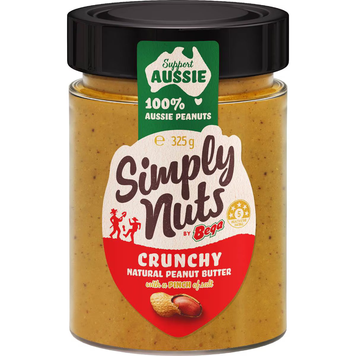 Simply Nuts Crunchy Natural Peanut Butter | 325g | Bega | YG-112854-MC-978246
