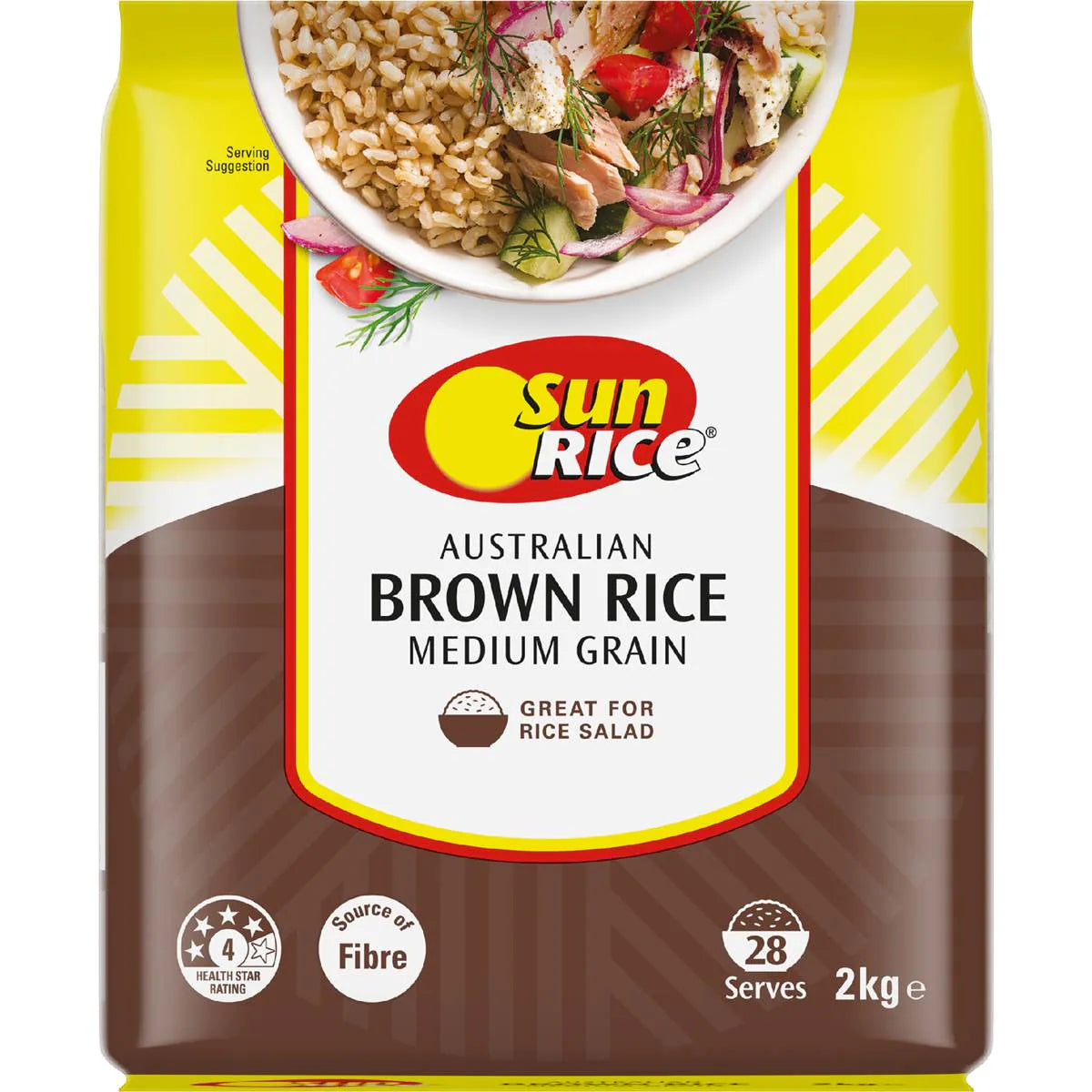 Australian Brown Rice Medium Grain | 2kg | Sunrice | YG-010117-WW-057381