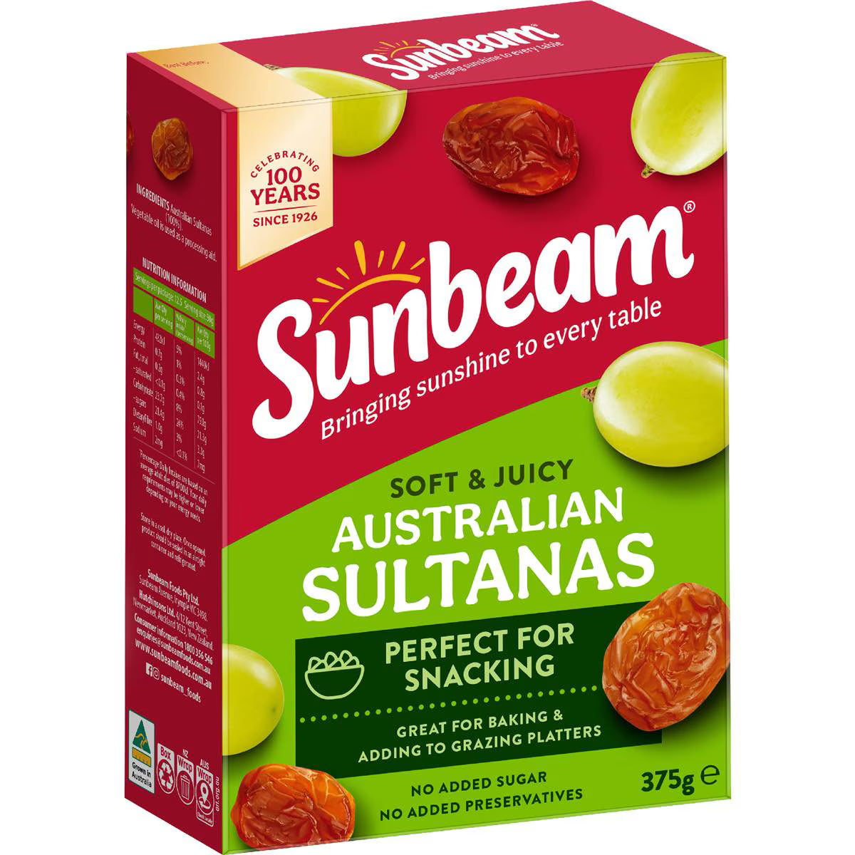 Sultanas | 375g | Sunbeam | YG-008289-MC-978574