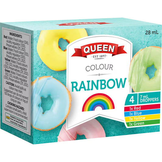 Rainbow Food Colours | 4 Pack | Queen | YG-008377-MC-978361