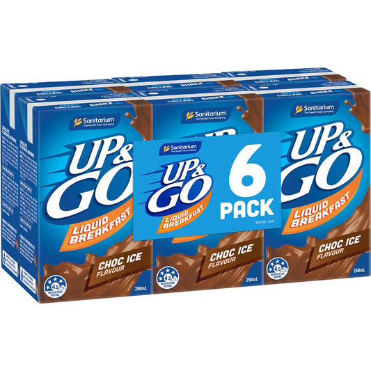 Liquid Breakfast Choc Ice | 250ml x 6 Pack | Up&Go | YG-112720-MC-977733
