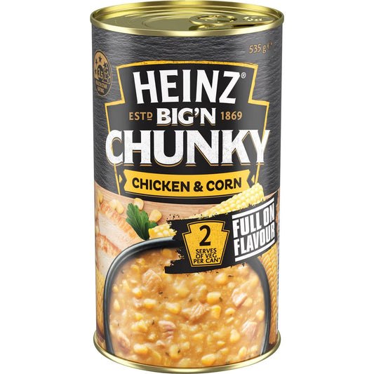 Big N Chunky Chicken & Corn Soup Tinned Ready Meals | 535g | Heinz | YG-112949-MC-978664