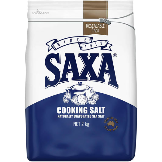 Natural Australian Salt Traditional Cooking Seasoning | 2kg | Saxa | YG-112921-MC-978531