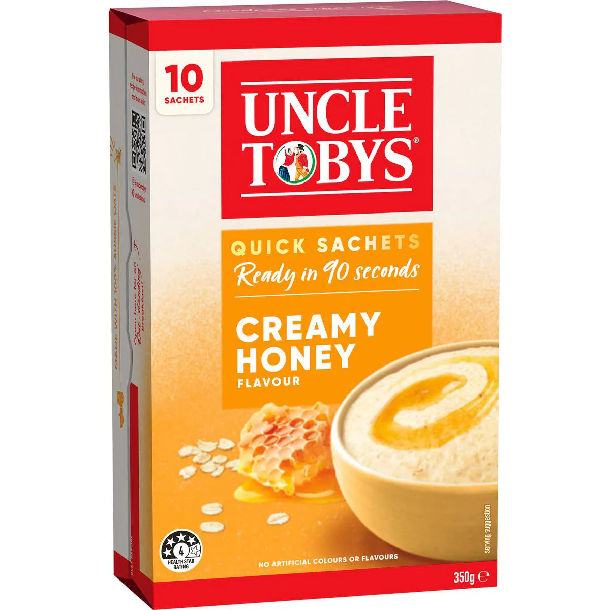 Oats Sachets Creamy Honey 10 Pack | 350g | Uncle Tobys | YG-111855-MC-977760