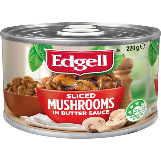 Sliced Mushrooms In Butter Sauce | 220g | Edgell | YG-112926-MC-978556
