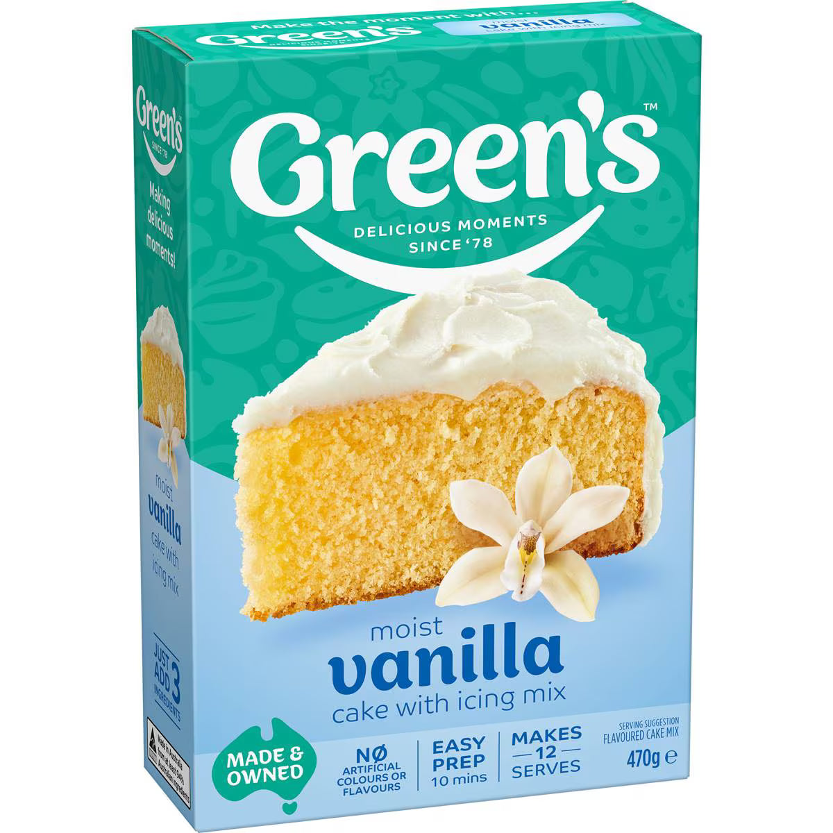 Cake Mix Traditional Vanilla | 470g | Green's | YG-112034-MC-978350