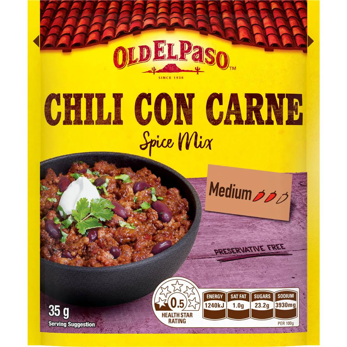 Chili Con Carne Spice Mix Chilli Spice Mix | 35g | Old El Paso | YG-009492-WW-058112